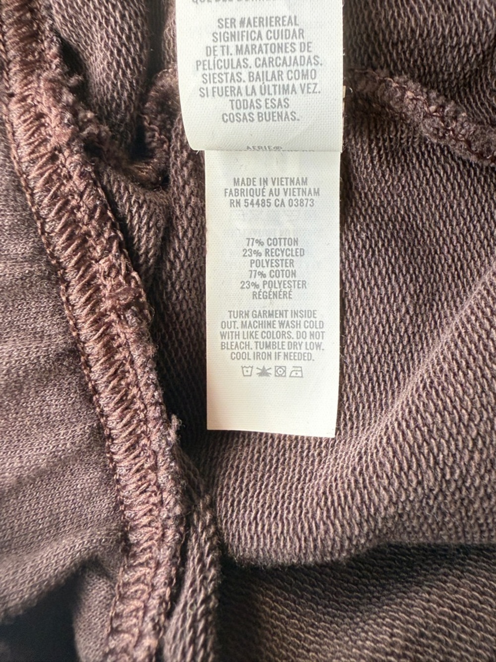 Aerie | Jet Setter Jogger | Small | Deep Earth Brown - Picture 8 of 8